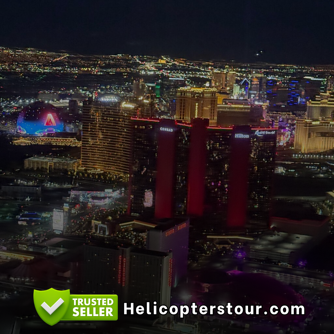 Las Vegas Helicopter Night Flight and Optional VIP Transportation Review Best Helicopter Tour