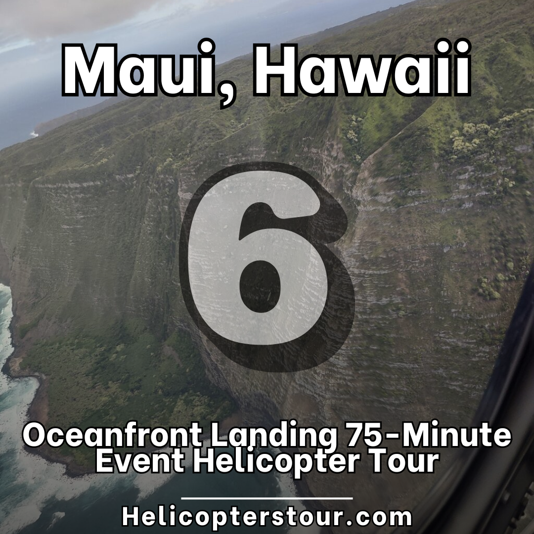Oceanfront Landing 75-Minute Event Helicopter Tour - Top 15 Helicopter Tours for Maui, Hawaii