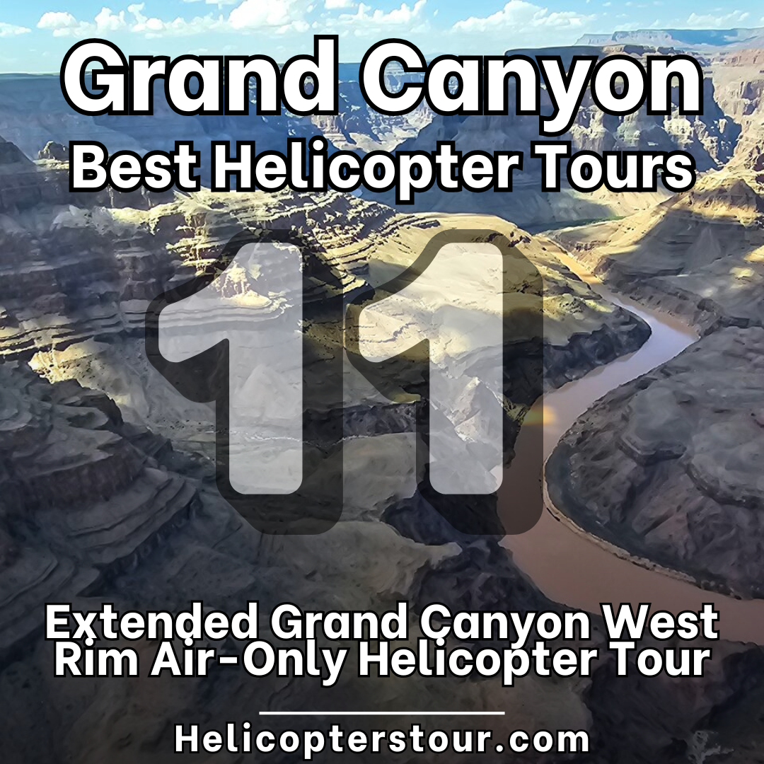 Extended Grand Canyon West Rim Air-Only Helicopter Tour - Top 20 Grand Canyon Helicopter Tours - Learn more at Helicopterstour.com