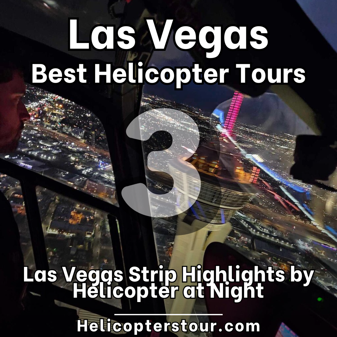 Las Vegas Strip Highlights by Helicopter at Night