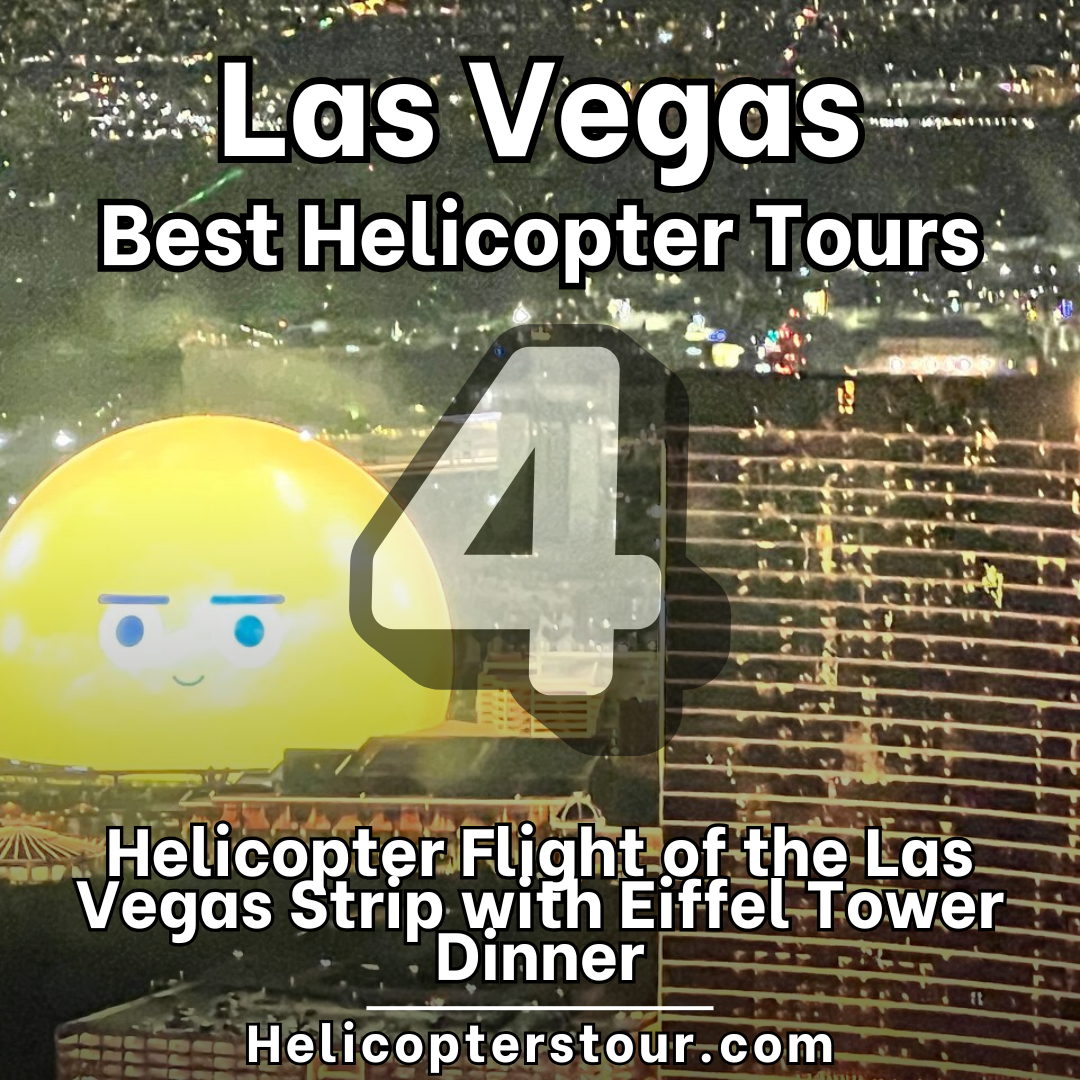 Helicopter Flight of the Las Vegas Strip with Eiffel Tower Dinner