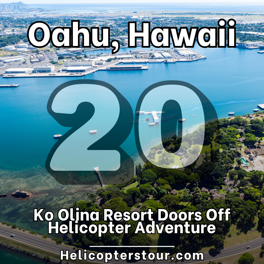 Ko Olina Resort Doors Off Helicopter Adventure - Top 20 Oahu Helicopter Tours at Helicopterstour.com