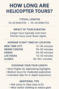 How Long Are Helicopter Tours? Flight Durations by Location