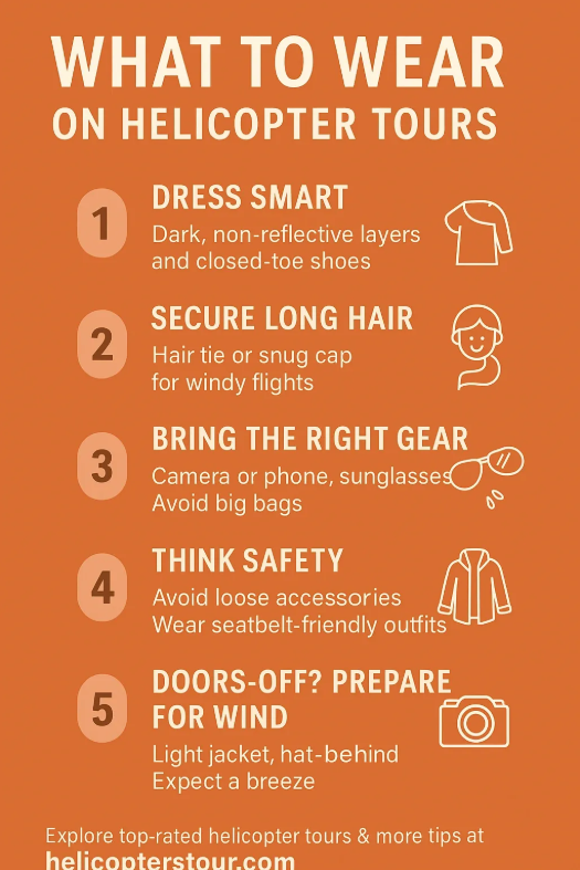 What to Wear on a Helicopter Tour: Clothing, Camera, Comfort Tips