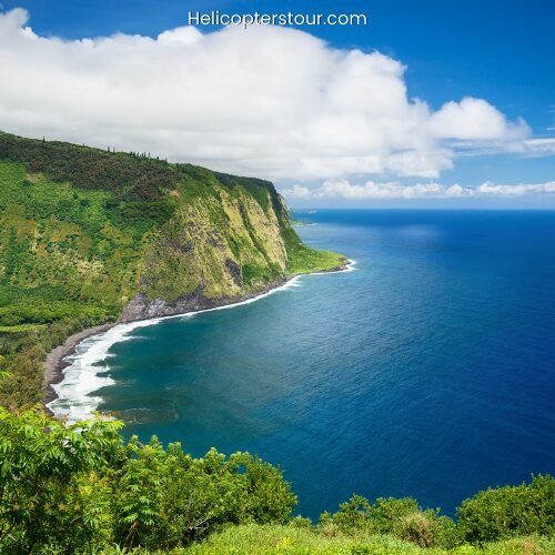 Aerial view of the Big Island for the best helicopter tours, Kona Coast Hualalai Volcano-60Min Helicopter Tour-Door Off or On