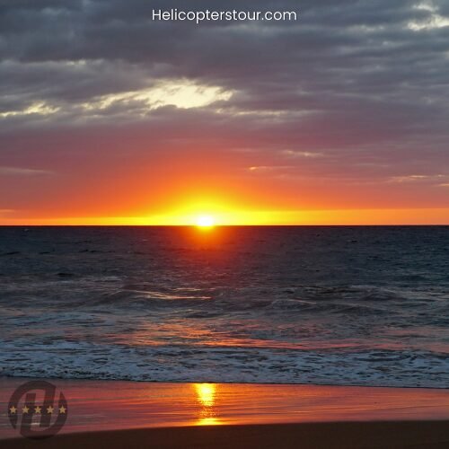 Aerial view of Maui for the best helicopter tours, Luxury Helicopter Experience with Hana Rainforest Landing