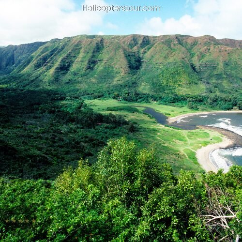 Maui from a helicopter tour, Luxury Helicopter Experience with Hana Rainforest Landing