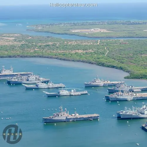 Aerial view of Oahu for the best helicopter tours, 45 Minute Isle Sights Unseen Helicopter Tour - Doors Off or On
