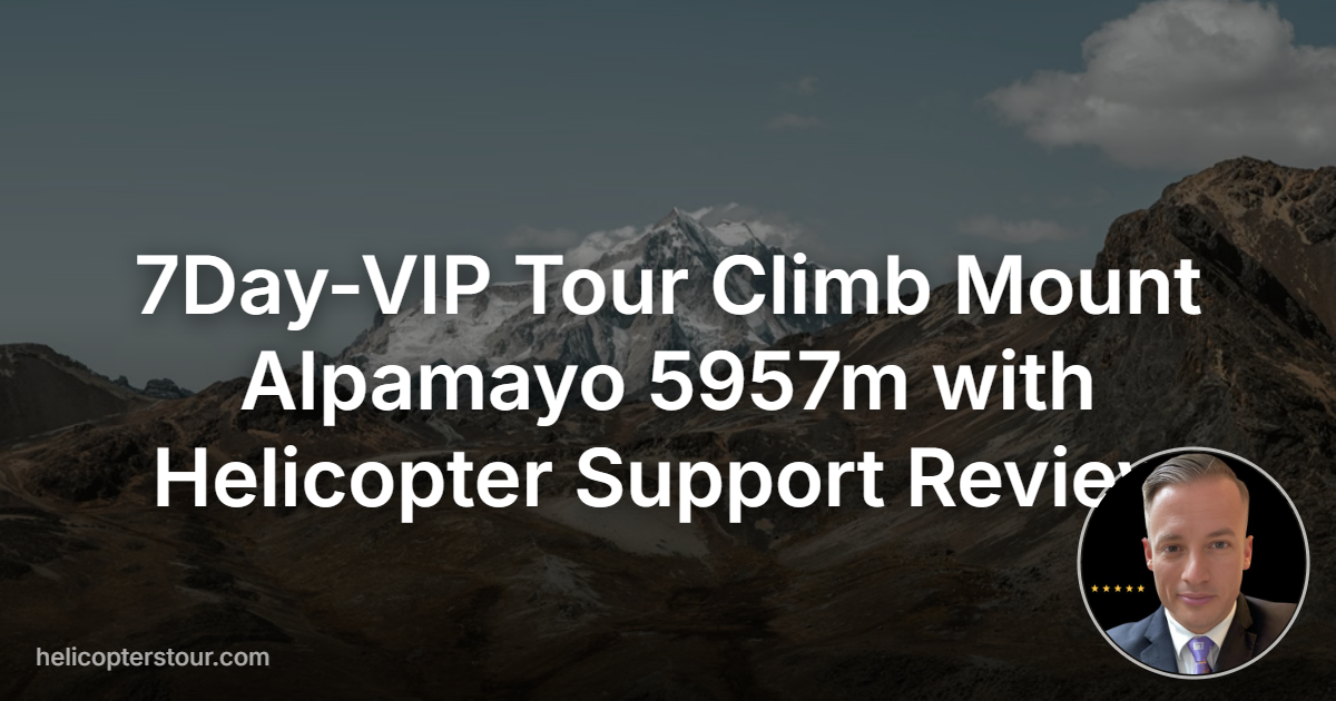 Discover the 7Day-VIP Tour Climb Mount Alpamayo 5957m with Helicopter Support in Huaraz, Peru. Experience the best expedition tour adventure awaits!