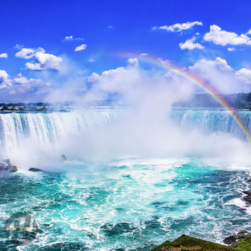 Best Niagara Falls helicopter tours — aerial view of Horseshoe Falls and the Niagara gorge