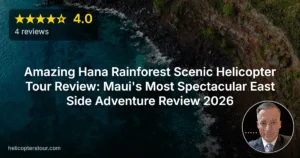 Avis sur l'excursion en hélicoptère au-dessus de la forêt tropicale d'Hana : L'aventure la plus spectaculaire de la côte est de Maui (2026)