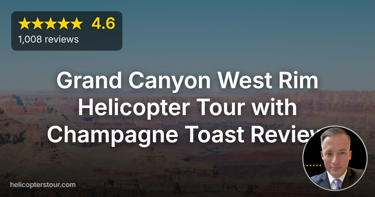 Discover the Grand Canyon West Rim Helicopter Tour with Champagne Toast. Read our honest review of this unforgettable Las Vegas aerial adventure!