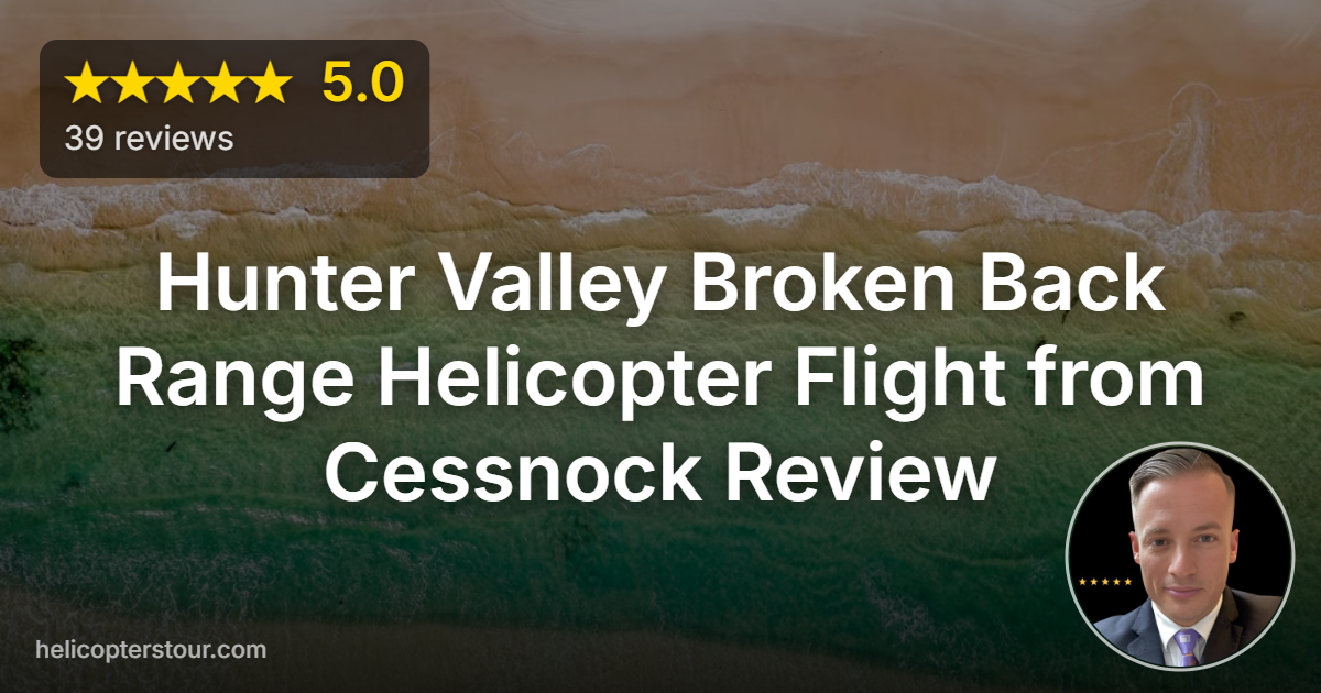 Discover the Hunter Valley Broken Back Range Helicopter Flight from Cessnock. Soar over stunning vineyards and rugged ranges on this unforgettable aerial adventure.