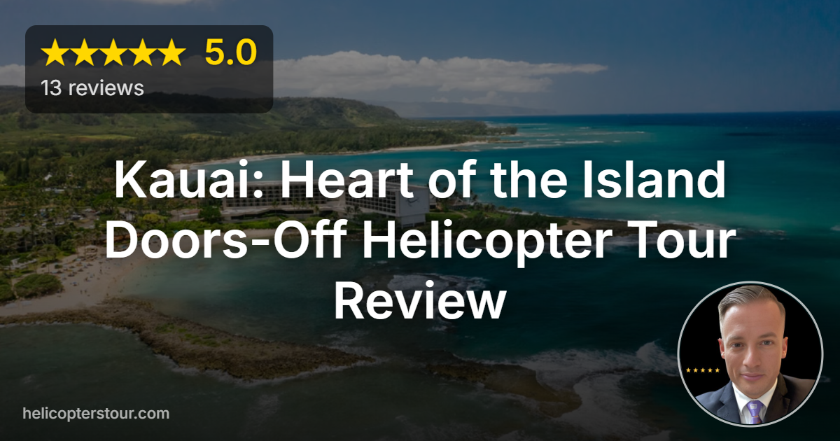 Discover our Kauai: Heart of the Island Doors-Off Helicopter Tour experience. Breathtaking Na Pali Coast views and stunning waterfalls await you!