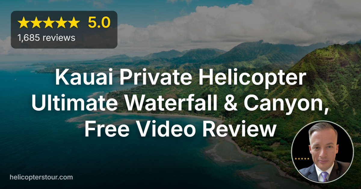 Discover the Kauai Private Helicopter Ultimate Waterfall & Canyon, Free Video tour. See stunning Na Pali cliffs and waterfalls. Book your flight today!
