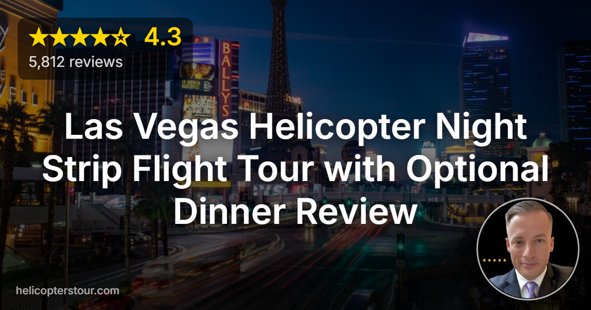Discover the Las Vegas Helicopter Night Strip Flight Tour with Optional Dinner. See dazzling neon lights from above and enjoy an unforgettable evening!