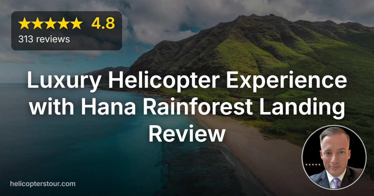Discover our Luxury Helicopter Experience with Hana Rainforest Landing in Maui. Read our honest review of this unforgettable aerial adventure today!