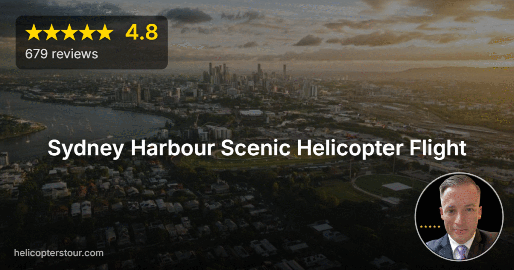 Discover the Sydney Harbour Scenic Helicopter Flight experience. Soar above iconic landmarks and enjoy breathtaking views. Book your unforgettable adventure today!