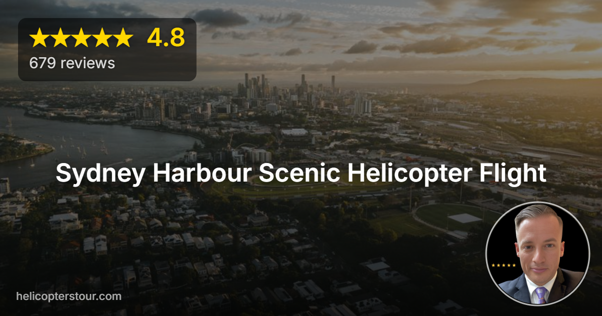 Discover the Sydney Harbour Scenic Helicopter Flight experience. Soar above iconic landmarks and enjoy breathtaking views. Book your unforgettable adventure today!