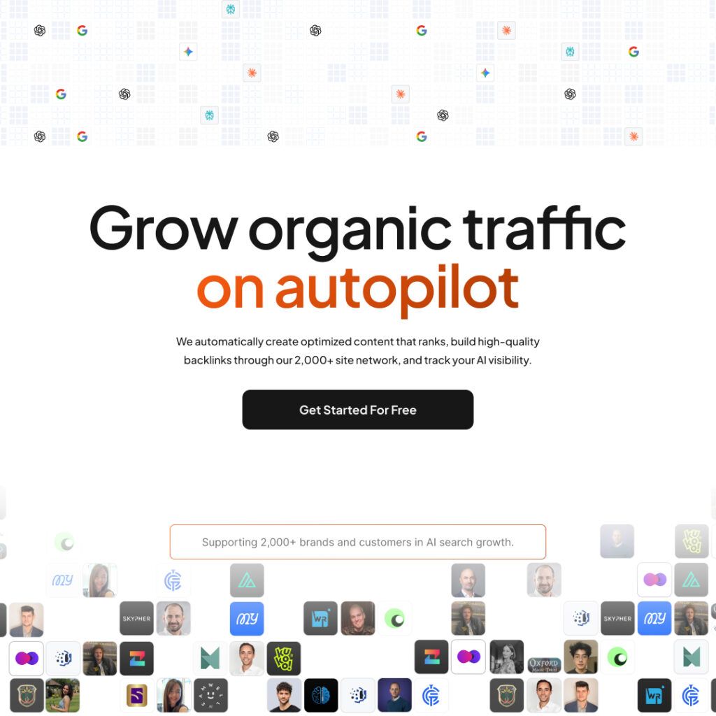 Contextual backlink building network visualization demonstrating how BabyLoveGrowth.ai builds links from 4000 plus sites without manual outreach for ecommerce and SaaS brands