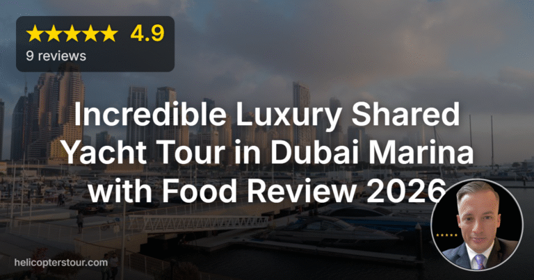 Incredible Luxury Shared Yacht Tour in Dubai Marina with Food Review 2026