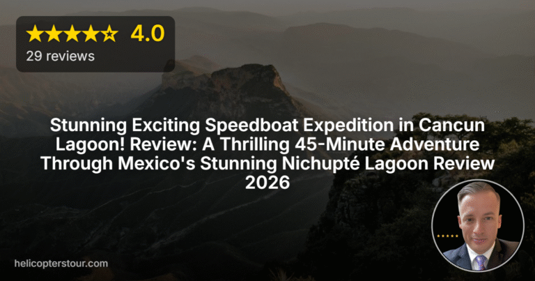 Stunning Exciting Speedboat Expedition in Cancun Lagoon! Review: A Thrilling 45-Minute Adventure Through Mexico’s Stunning Nichupté Lagoon Review 2026