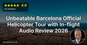 Unbeatable Barcelona Official Helicopter Tour with In-flight Audio Review 2026