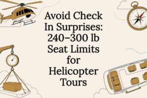 Avoid Check In Surprises: 240–300 lb Seat Limits for Helicopter Tours