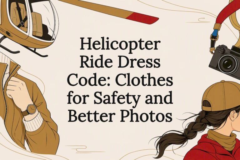 Helicopter Ride Dress Code: Clothes for Safety and Better Photos