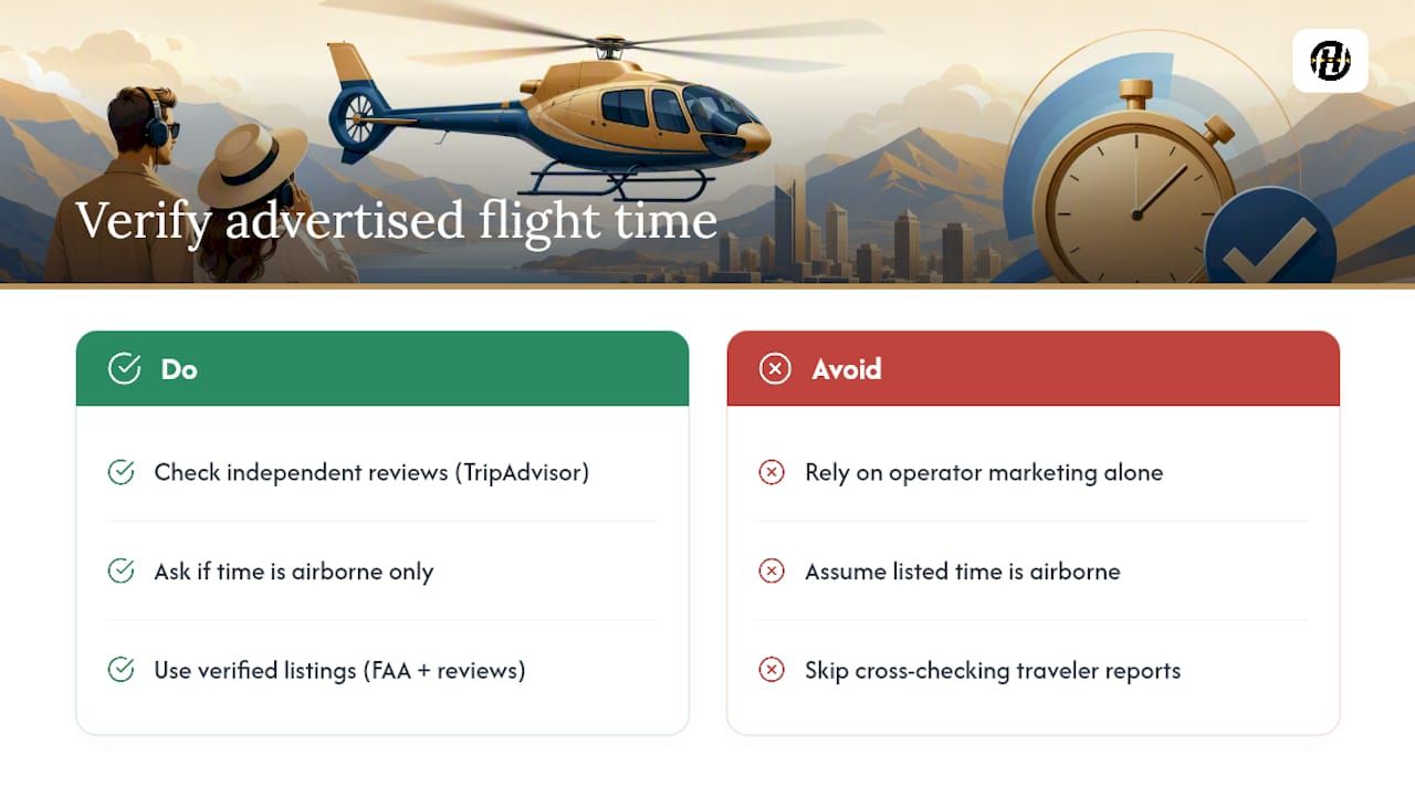 Can I Trust the Flight Time an Operator Advertises? — overview diagram