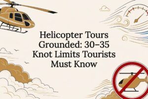 Helicopter Tours Grounded: 30–35 Knot Limits Tourists Must Know