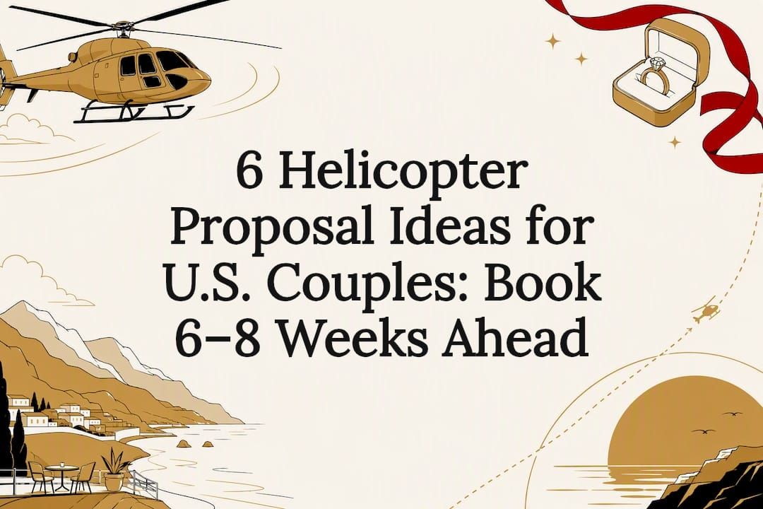 Decorative helicopter proposal title card