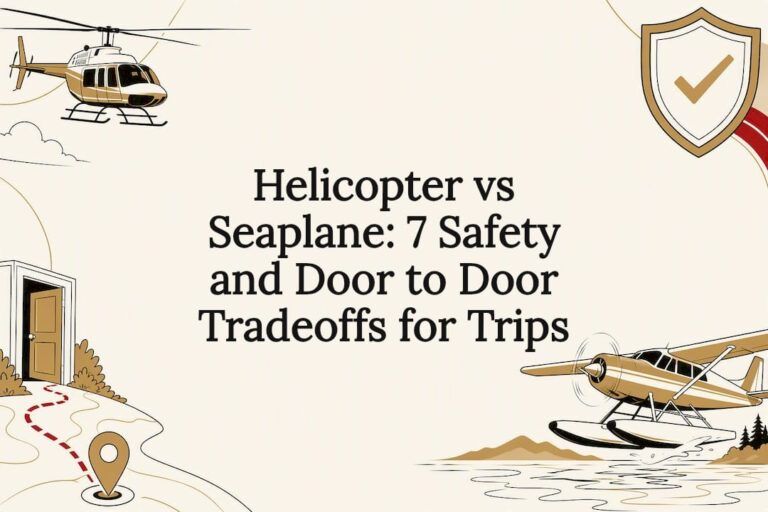Helicopter vs Seaplane: 7 Safety and Door to Door Tradeoffs for Trips
