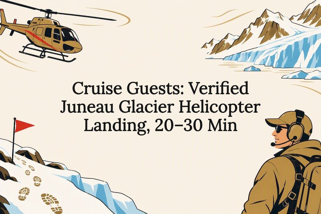 Illustrated Juneau glacier tour title card