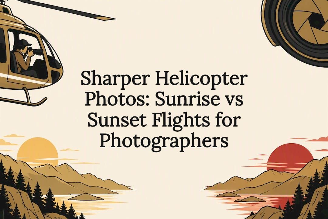 Decorative sunrise and sunset photography title card