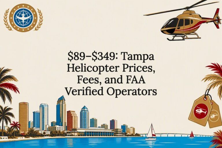 $89–$349: Tampa Helicopter Prices, Fees, and FAA Verified Operators