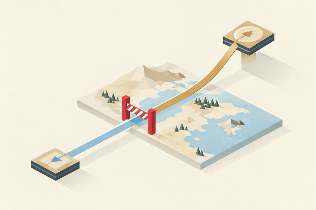Isometric comparison of aerial photography routes